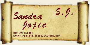 Sandra Jojić vizit kartica